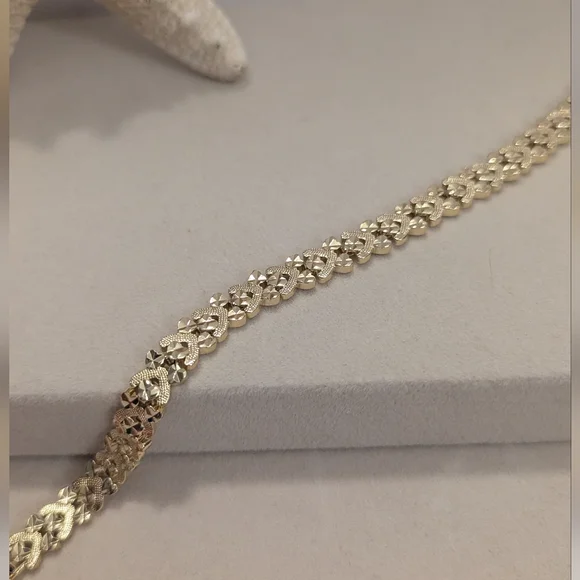 7" Gold Chain Bracelet - Picture 1 of 8
